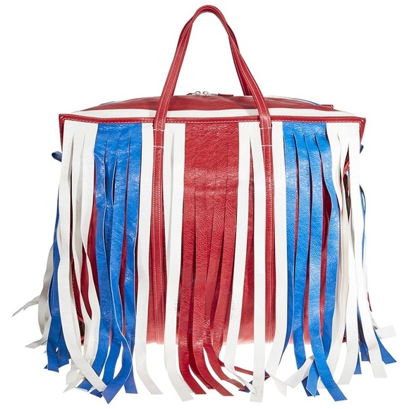 BALENCIAGA Oversized Bazar Fringe Tote Bag - Picture 3 of 4